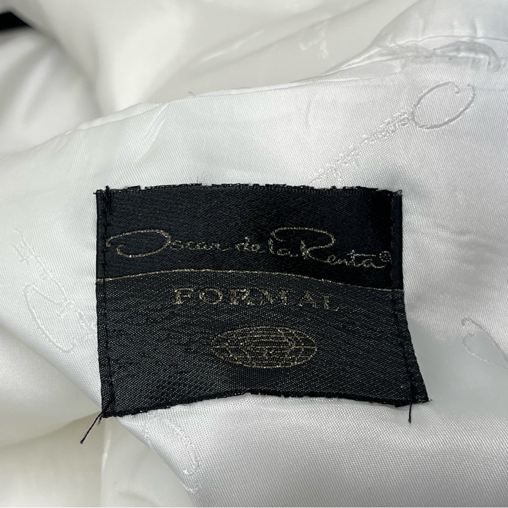 Oscar De La Renta Formal Double Breasted White Blazer - Picture 8 of 16